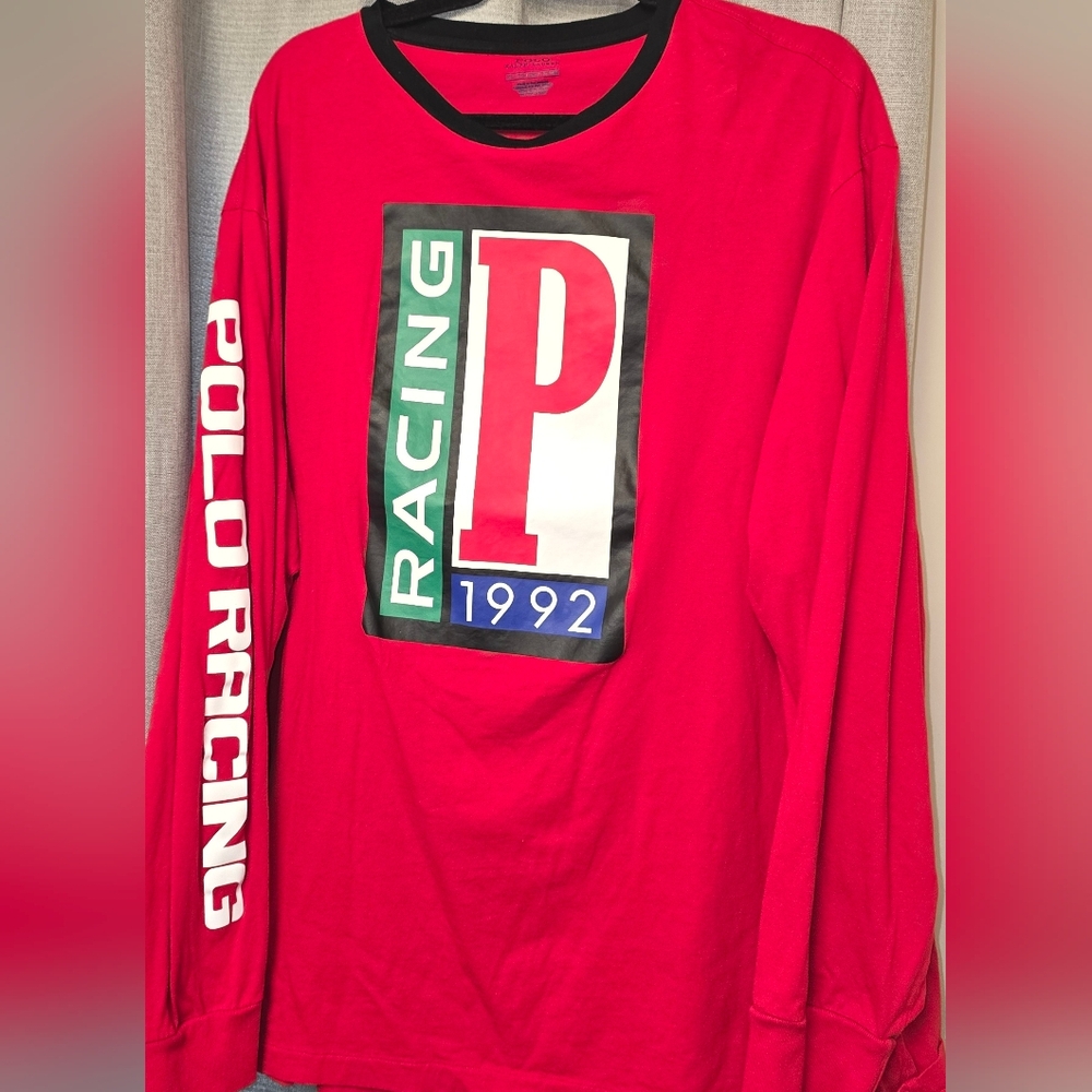 Polo by Ralph Lauren Red Long Sleeve Tee
